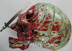 Mummy Human Corpse Halloween Skull Bloody Dripping Red Prob Green Ghoul