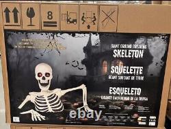 NEW Costco 9.2' Giant Ground Breaking Skeleton LED Eye Halloween Yard Decor