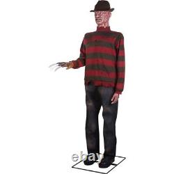 NEW Gemmy Freddy Krueger Animatronic Halloween Prop Animated Lifesize 6 Ft. Tall