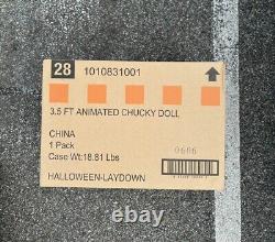 NEW Home Depot 3.5 Ft ANIMATED CHUCKY DOLL Halloween Animatronic SHIPS TODAY