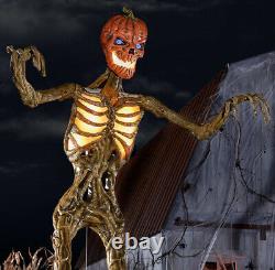 NEW IN BOX 12 foot Giant Pumpkin Inferno Skeleton 12ft Home Depot SHIP or PICKUP
