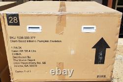 NEW IN BOX 12 foot Giant Pumpkin Inferno Skeleton 12ft Home Depot SHIP or PICKUP