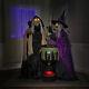 Nib 6 Ft Tall Animated Forest Witches With Cauldron Brew Halloween Decoration