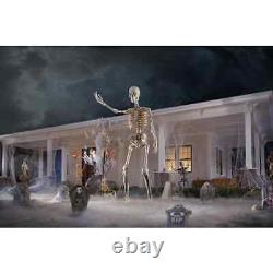 New 12 Ft Foot Tall Giant Skeleton Animated LCD Eyes Halloween Prop Sold Out