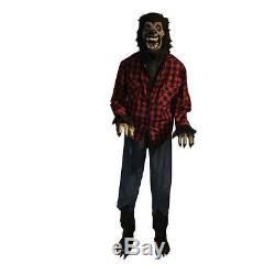 New 74.8 Animated Werewolf Dad Halloween Prop Yard Decoration Sound Effects