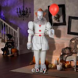 New Halloween Multicolor Animated Pennywise IT Decoration 6 ft
