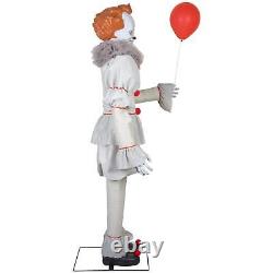 New Halloween Multicolor Animated Pennywise IT Decoration 6 ft