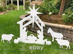 Note Card Cafe Large Outdoor Nativity Scene Yard Display Set Front Lawn Sig