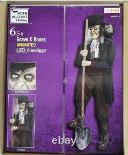 OVERNIGHT SHIPPING. 6.5ft Animated LED Gravedigger Home Accents Home Depot