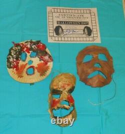 Original ROB ZOMBIE'S HALLOWEEN (2007) MASKS 7 8 9 screen-used movie prop withCOA