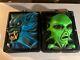 Pair 1990s Marino Werewolf Alien 3d Black Light Illusions Halloween Decor Rare