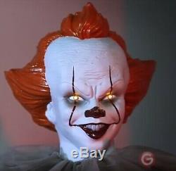 Pennywise Animated Prop IT Evil Scary Clown Animatronic Halloween Life Size