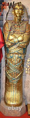 Pharaoh's Coffin (Front only) Halloween Prop Decorative Statue sarcophagus