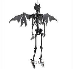 Poseable Bat Skeleton (3-Pack) 5 ft. LED Home Depot Holiday Accents Halloween