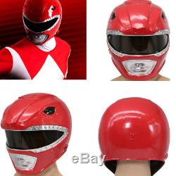 Power Ranger Red Rangers Helmet Cosplay Costume Props Mask Halloween Party Adult