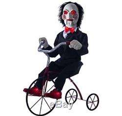 (Pre-Order) ANIMATED BILLY THE PUPPET on Tricycle -SAW- HALLOWEEN Prop New