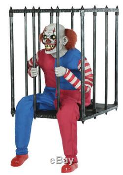 Pre-Order ANIMATED CAGED CLOWN COSTUME ACCESSORY Halloween Prop NEW FOR 2019