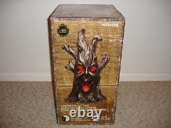 RARE Gemmy Holiday Haunted Living Halloween LED Faux Flame Spooky Tree (NEW)
