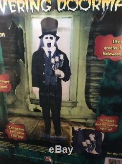 RARE Quivering Doorman Life size Halloween Animated Butler Lights Up Gemmy