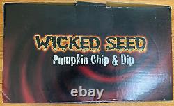 RARE! SPIRIT HALLOWEEN Wicked Seed Pumpkin Chip & Dip Bowl New RARE