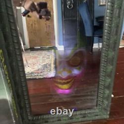 RARE! Spirit Halloween Scary Clown Mirror! Tested Works! Discontinued