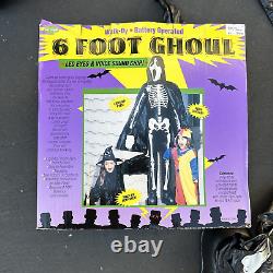 RARE Vintage 1996 Fun World 6FT GHOUL Halloween Decoration LED SCREAM GHOSTFACE
