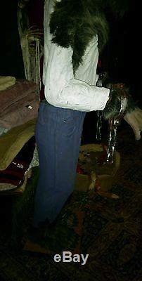 Rare 6ft Shivering Absolutely Wicked Werewolf Halloween Prop