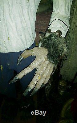 Rare 6ft Shivering Absolutely Wicked Werewolf Halloween Prop