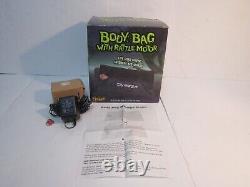 Rare Animated City Morgue Body Bag with Rattle Motor by SPIRIT Halloween Working