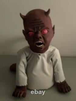 Rare Animated Devil Baby Halloween Prop Little Luci Lucifer Baby Read