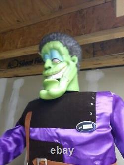 Rare Gemmy Frankenstein Halloween Lifesize 5' Sings Dances Talking Party Monster