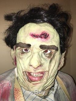 Rare! Gemmy Life Size Animated Leatherface / Texas Chainsaw / Works / Over 6ft