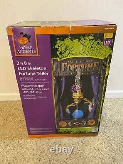 Rare Home Accents Animatronic Animated Skeleton Fortune Teller Halloween Prop