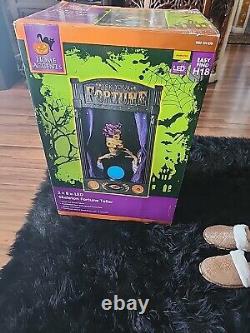 Rare Home Accents Animatronic Animated Skeleton Fortune Teller Halloween Prop