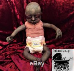 Rare Kit Reborn Zombie Baby Horror Doll, Halloween Prop, OOAK Collectible Art