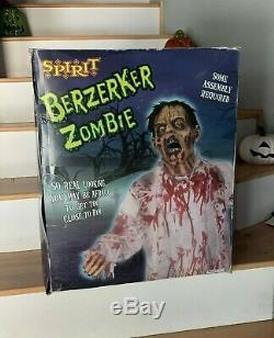 Rare Spirit Halloween Prop Berzerker Zombie Life Size Decor With Box berserker