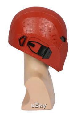 Red Hood Cosplay Helmet Costume Props Injustice 2 Mask Halloween Party Unisex