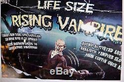Riseing Vampire in Coffin Life Size Animated Halloween Prop New
