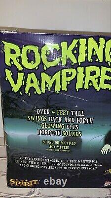 Rocking Vampire Spirit Halloween 2010 Rare Gemmy Morbid Animated Sound Prop