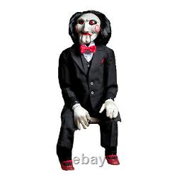 SAW Billy the Puppet Clown Jigsaw Killer Replica Movie Prop Halloween Decoration