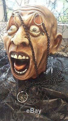SCARY! Severed Zombie Hanging Head Halloween Decoration Prop Horror CREEPY