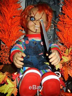 Special Auction (2) Chucky's / Freddy / Zombie On Pot / Alien Halloween Prop