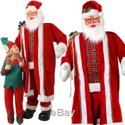 Santa Prop 6ft Singing And Dancing Life Size Father Christmas Animated Display