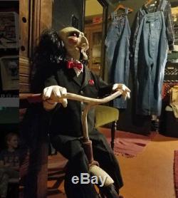 Saw Billy Animatronic Puppet Prop Dummy Doll Ventriloquist Halloween Ooak Jigsaw