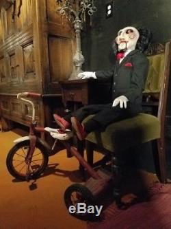 Saw Puppet Movie Prop Dummy Doll Signed Jigsaw Haunted Halloween Horror Ooak 8
