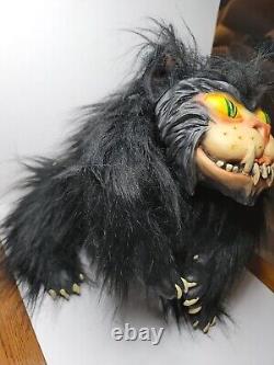 Scary Black Cat Poseable Halloween Prop Decoration Paper Magic Group 2001 VTG