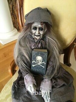 Scary, Creepy doll, zombie, witch, old crone doll, Halloween prop