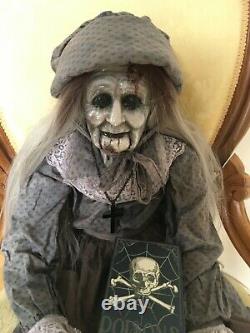 Scary, Creepy doll, zombie, witch, old crone doll, Halloween prop