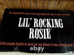 Scary Lil Rocking Rosie Animated Haunted Child Halloween Prop Zombie Spirit Baby