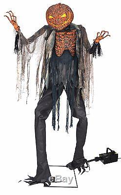 Scorched Scarecrow With Fog Machine Halloween Prop
